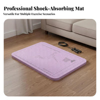 Noise Reduction Thick Exercise Mat Thickened Jump Rope Mat Widened Design for Apartment Dwellers, Beginners, Home Gym, Pilates, Living Room