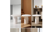 Marble High Tray Sculptural Marble Pedestal Stand Elegant for Hosts, Tea Lovers