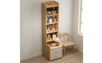 Nightstand Bookshelf Combo Space Saving Design Tall Nightstand Bookshelf