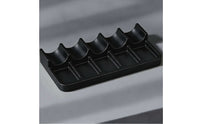 Paint Brush Holder with Wells Tabletop Organizer Rectangular for Studio, Desk