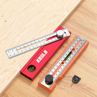 Foldable Depth Ruler Compact Folding Depth Gauge Rotatable Knob for Woodworkers