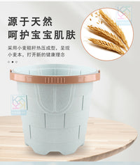 儿童超大号沙滩桶夏天海边沙滩玩具装沙戏水挖沙工具浇花麦秆玩具