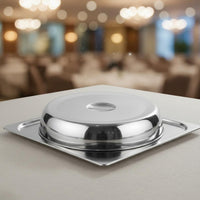 Round Steak Cover Anti-Splash Teppanyaki Grill Cover Heavy Duty for Restaurant