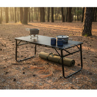 Easy Setup Modular Table Heavy Duty Folding Camp Table Stable X-Shaped Frame Non-Slip Feet for Campers, Picnickers, Camping, Picnic, Backyard