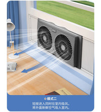 双排排气扇双向抽风机厨房排风扇家用换气扇窗式抽油烟机风扇批发