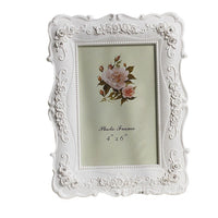 White Rose Photo Frame (Modern Minimalist, Multiple Sizes)