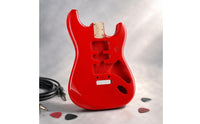 Polyester Finish S-styleStyle Body Contoured Heel Paulownia Wood Body Two-Point Tremolo Mount Music Instrument Parts Four-Bolt Neck Pocket