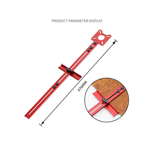 Aluminum Router Compass Multi-Function Wood Trimmer Circle Guide for Woodworkers