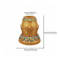 Rotating Display Base Tibetan Design Hand Crank Base Decorative