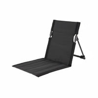 Easy Assembly Folding Floor Chair Lightweight Ground Chair with Back Support Stable Structure Outdoor Gear for Beachgoers, Camping