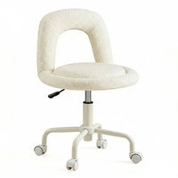 Luxuriously Soft Vanity Chair Cream Design Luxuriously Soft U-Back Chair Soft