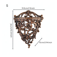 Cherub Wall Bracket Ornate Corbel Shelf Carved for Living Room