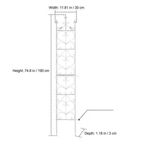 Iron Garden Trellis for Climbing Plants, 171-200cm Metal Plant Support for Outdoor Potted Plants, Staked Modular Trellis Panels