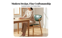 Restaurant Dining Chair Multifunctional Upholstered Dining Chair Wooden Frame Armchair Comfortable Padding Household Furniture