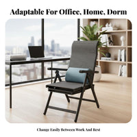 Transformable Lounger Double-purposeUse Design Transformable Armchair Bed Fully Reclining Sturdy Frame for Students