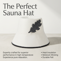 Sauna Cap Women Men Steam Bath Hat, Wool Blend Heat Insulating Sweat Absorbing, Decorative Flower Bathhouse Hat for Steam Room, Sauna Enthusiast
