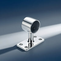 Handrail Bracket with Rectangular Base Stainless Steel 316 Grade Handrail Bracket Polished Rail Fitting for Marine Decks