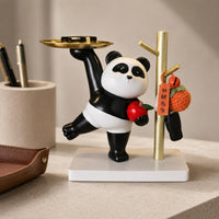 Panda Key Holder Panda Tray Organizer Easy to Clean House Decoration