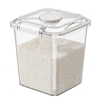Rice Storage Container Large, Airtight Lid Measuring Cup, Food Storage Container Large Capacity, Thickened PP Rice Bin, Pantr