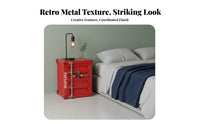 Shipping Container Nightstand manufacturing-inspired design Bedside Nightstand Lockable