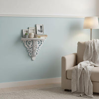 Scrollwork Display Shelf Cutout Design Home Decor Lightweight for Entryway
