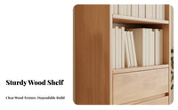 Large Capacity Multi-Tier bookshelf with Drawers Floor-Standing Multi-Tier Shelving Unit Minimalist Design Book Rack Sturdy Construction for Students, Families, Homeowners, Study Room, Bedroom
