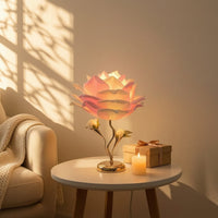 Floral Table Lamp Decorative Flower Table Lamp Floral Desk Light Ambient Romantic for Bedroom, Living Room