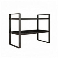 Two-Story Desktop Shelf Minimalist 2-Tier Desk Storage spaceSaving for Dorm Room