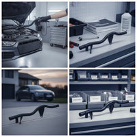 Molded Coolant Water Pipe Curved Automotive Cooling Hose Replacement Coolant Hose Assembly Compact for Mechanics