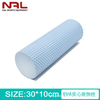 30x10cm Solid Yoga Roller Foam Roller for Muscle Massage and Relaxation, EVA, Black