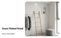 Japanese Design Design Leaning Blanket Rack Space-Saving Decorative Blanket Ladder Multi-Functional Clothes Stand Multifunctional for Minimalists, Apartment Dwellers, Gift Givers, Bedroom, Entryway, Living Room, Bathroom