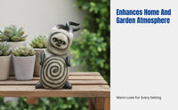 Creative Resin Elf Decor, Long-Horned Doll Sculpture, Desktop Garden Accent