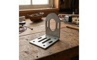 Stainless Steel Motor Mounting Bracket with Screws Adjustable L-Shaped Bracket with Screws Slotted Easy to Install for Hobbyists, Makers, RC Boats, Model Building, Workshops