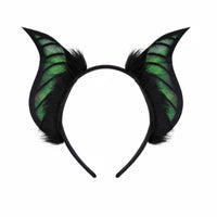 Soft & Fluffy Winged Creature Ear Headband Comfortable Fit Furry Winged Creature Flap Headband Lightweight Creature Ears Gentle on Hair for Halloween