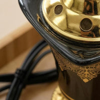 Electric Incense Burner Electric Ceramic Incense Burner Home Decor Floral Filigree Vented for Indoor Use