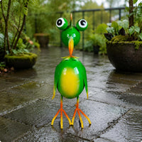 Metal Bird Sculpture Outdoor Decoration Bird Statue 3D Design for Balcony, Patio