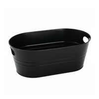 Oval Metal Ice Bucket Keeps Drinks Cold Metal Ice Bucket Rust Resistant Oval Beverage Chiller for Bartenders, Event Planners, Parties, Outdoor