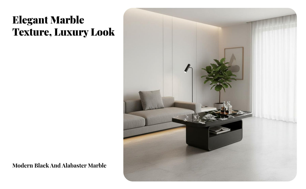 2 Pieces Luxury Design Sofa Side Table Set Space Saving High-Low Coffee Table Set Easy to Clean Living Room Furniture Scratch Resistant for Apartment Dwellers, Homeowners, Interior Designers, Small Areas, Lounge Area, Home