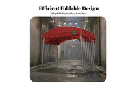 Retractable Canopy Waterproof Mobile Carport Weather Resistant Heavy Duty Event Tent for Business Owners, Homeowners, Outdoor Events, Commercial Space