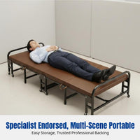 Folding Bed, Office Nap Cot, Portable Recliner for Home or Hospital