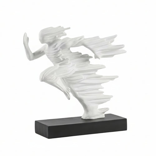 Abstract Runner Sculpture Tabletop Figurine Smooth for Cabinet