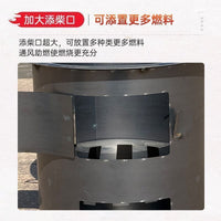 柴火火炉木炭围炉煮茶取暖煮饭户外烧烤家用野炊多功能柴火炉灶台