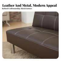 DoubleUse Fold-away Sleeper Loveseat Multi-Functional Design Sofa Bed Space-Saving transformable Seating Easy Conversion for Apartment Dwellers, Office Workers, Homeowners, Living Room, Bedroom, Small Spaces