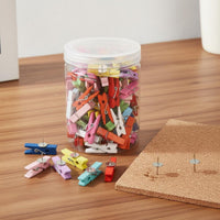Wooden Thumbtack Fasteners Decorative Wood Fasteners with Tacks Multi-Purpose