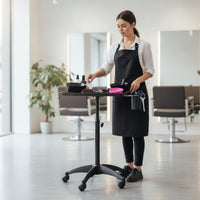 Rolling Salon Tray Rolling Workstation Rolling Tray Movable Furniture for Hairstylists, Nail Technicians, Barbershop, Cosmetics Studio