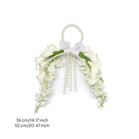 Bridal Bouquet with Pearls Beautiful Artificial Flower Arrangement Fake