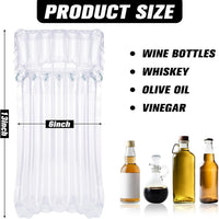 Wine Bottle Protective Bag, Inflatable Air Column Wine Transport Cushion, Reusable
