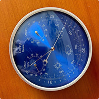 Atmospheric Pressure Meter Hygrometer Thermometer Round Analog Atmospheric Pressure Meter Easy Reading Dial Thermometer