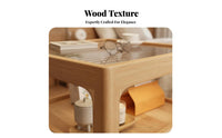 Bedside Storage Table Creative Design Number-Shaped Side Table Rounded Corners