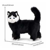 Cat Figurine Naturalistic Cat Ornament Compact Sculpture for Animal Lovers, Desk, Shelf